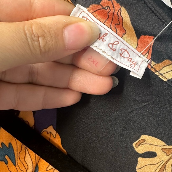 Plus Size Dress 1XL 2XL Fall  Long Sleeve Wrap Dress All Occasions Wedding - Picture 7 of 11